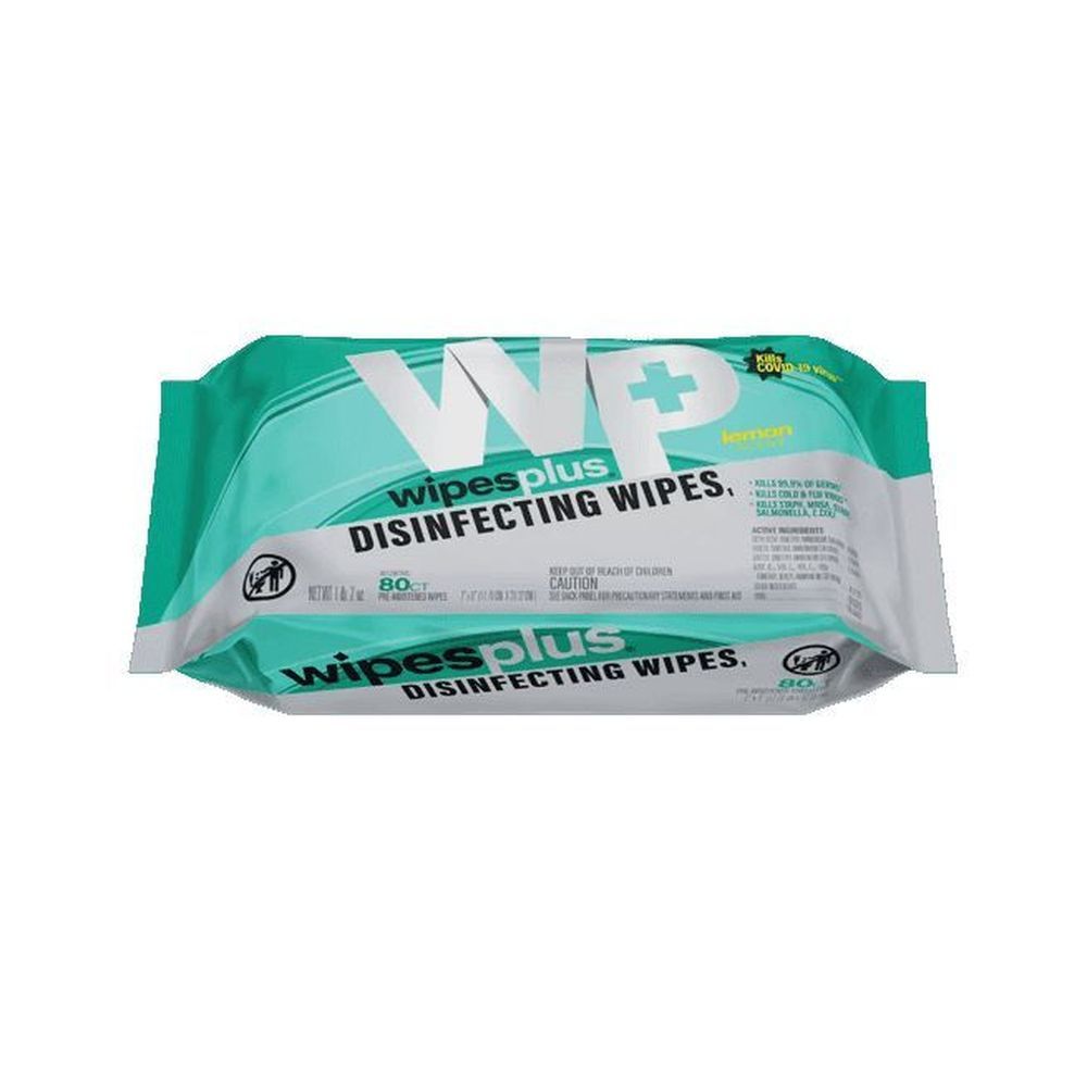 Cfs Brands Wipesplus 7 X 8 Inch Disinfecting Surface Wipe, Refill Pack, 80 Count -- 12 Per Case