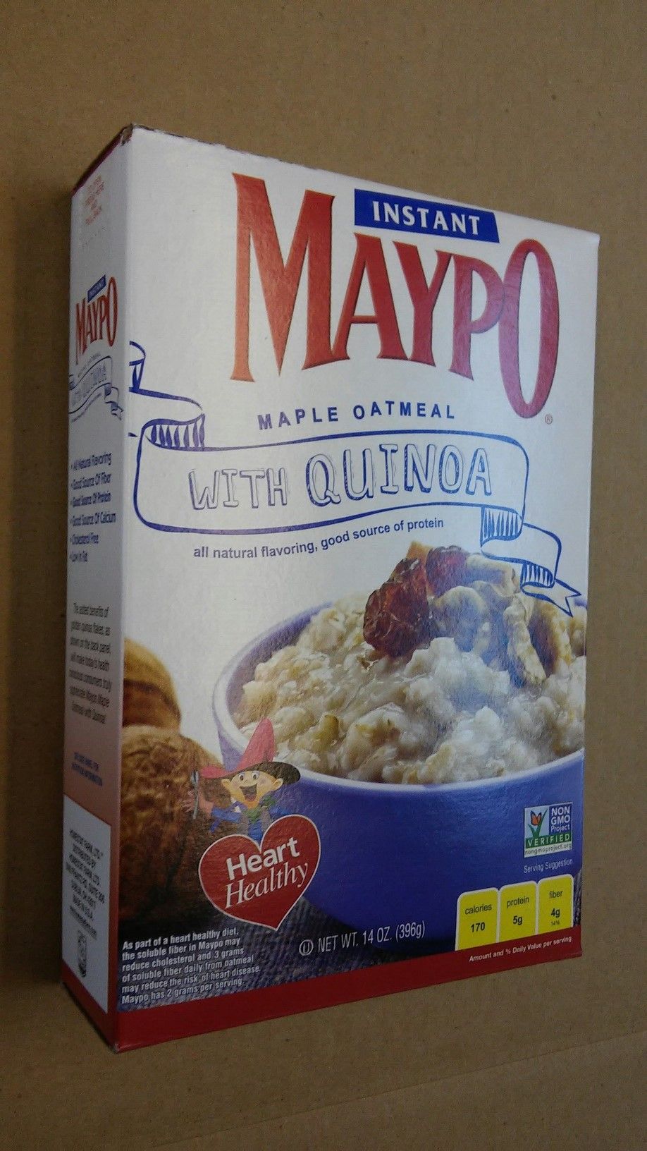 Maypo Maple Instant Oatmeal With Quinoa, 14 Ounce -- 12 Per Case
