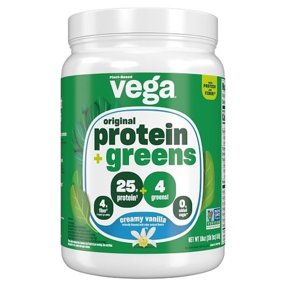 Vega Protein And Greens Creamy Vanilla Plant Based Protein, 1.12 Pound -- 12 Per Case