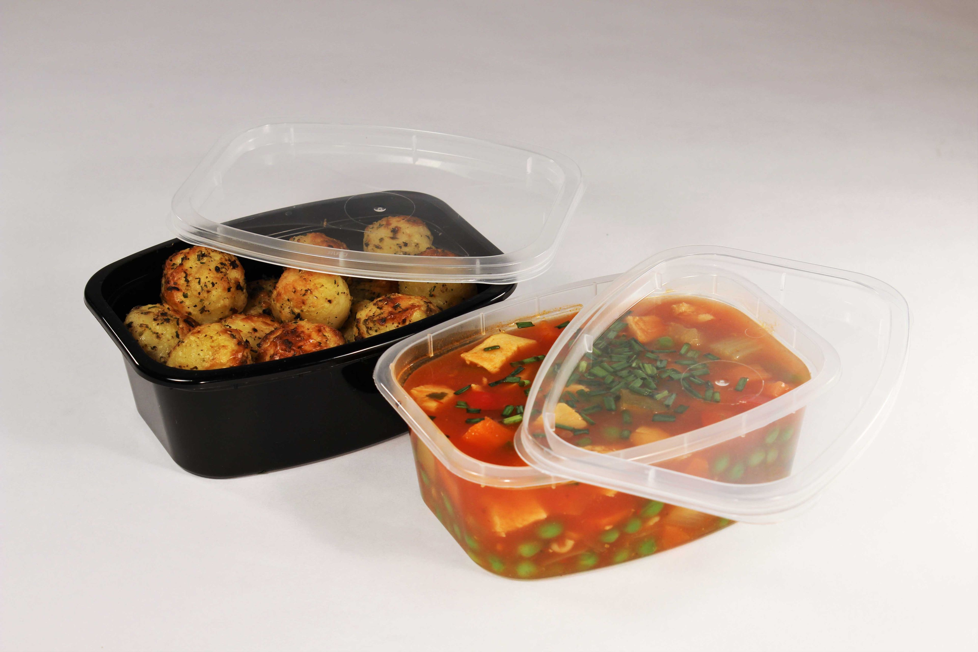 Delicube Rectangular Reusable Plastic Food Container Clear Base Only, 12 Ounce -- 400 Per Case