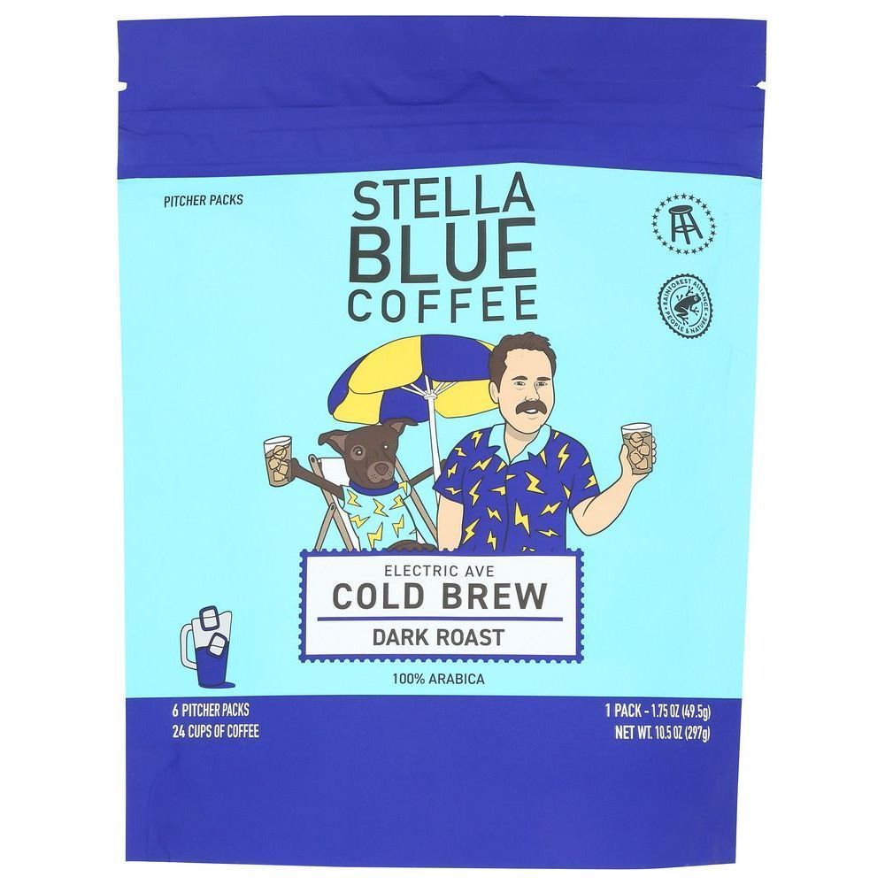 Stella Blue Electric Avenue Cold Brew Coffee, 10.5 Ounce -- 8 Per Case
