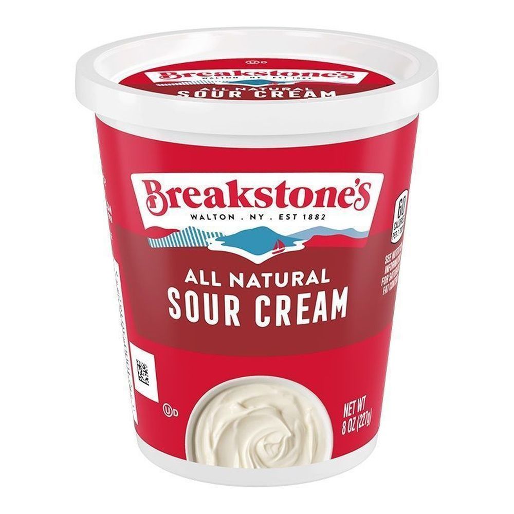 Breakstone's All Natural Sour Cream, 8 Ounce -- 12 Per Case