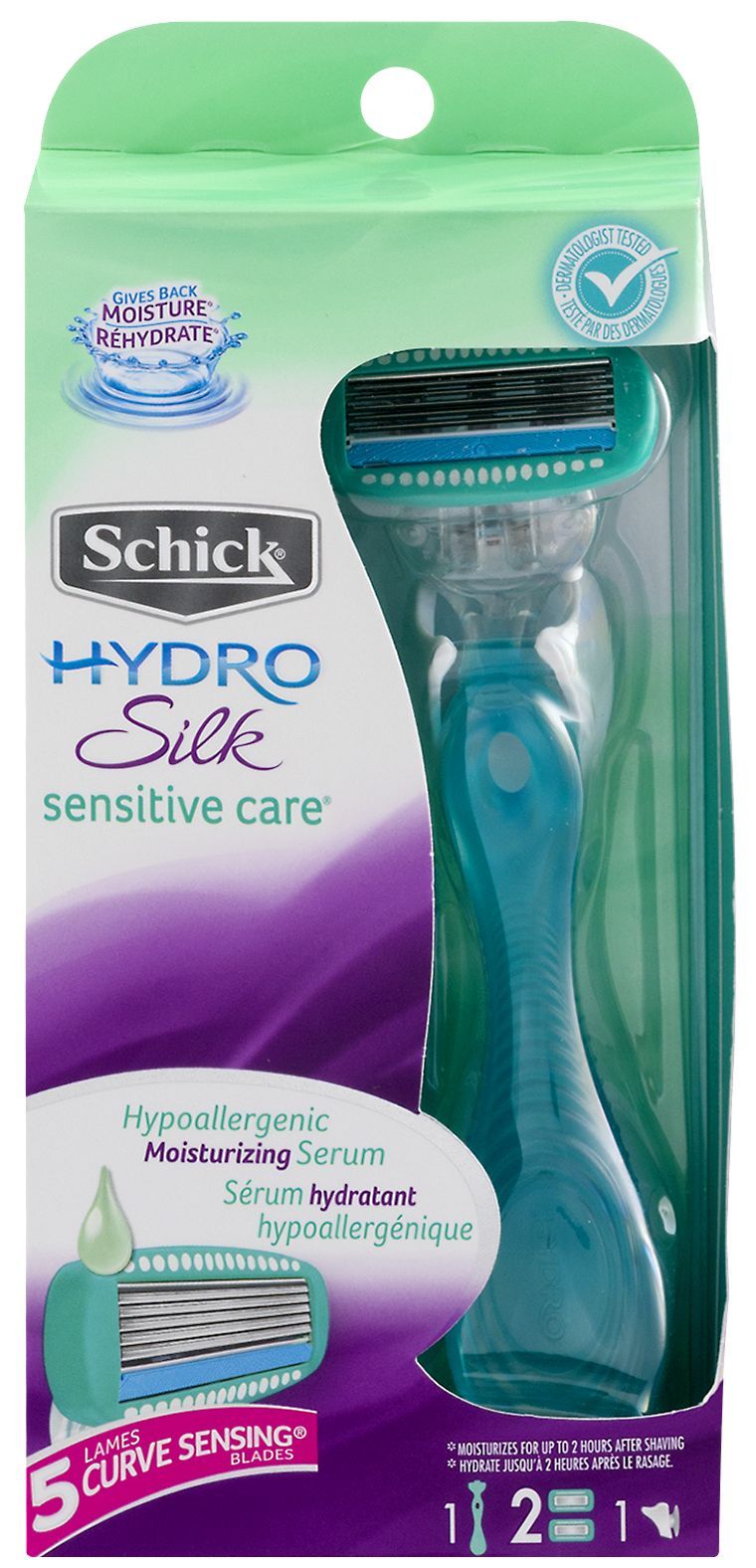 Schick Hydro Silk Sensitive Womans Razor -- 12 Per Case