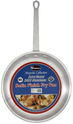 Winco Majestic Natural Finish Aluminum Fry Pan, 7 Inch Dia. -- 6 Per Case