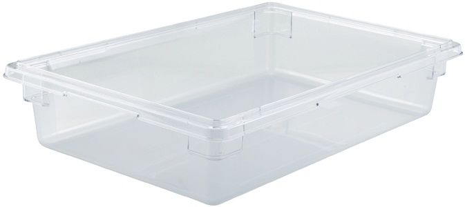 Winco Polycarbonate Clear Food Storage Box, 18 X 26 X 6 Inch -- 6 Per Case