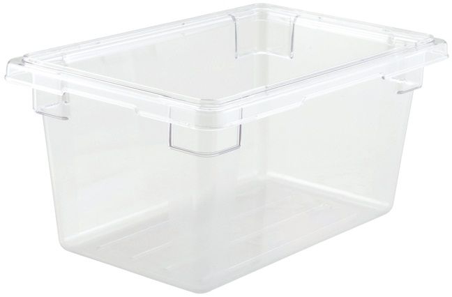 Winco Polycarbonate Clear Half Size Food Storage Box, 12 X 18 X 9 Inch -- 6 Per Case