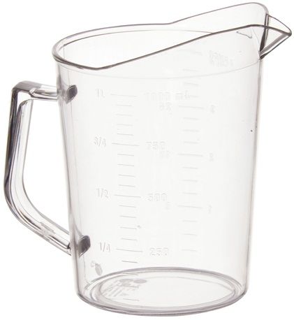 Winco Polycarbonate Measuring Cup, 1 Quart -- 36 Per Case