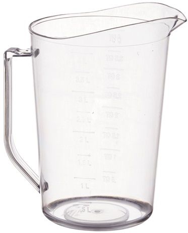 Winco Polycarbonate Measuring Cup, 4 Quart -- 12 Per Case