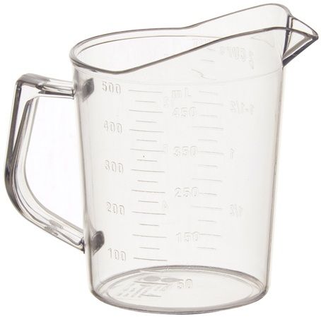 Winco Polycarbonate Measuring Cup, 1 Pint -- 36 Per Case