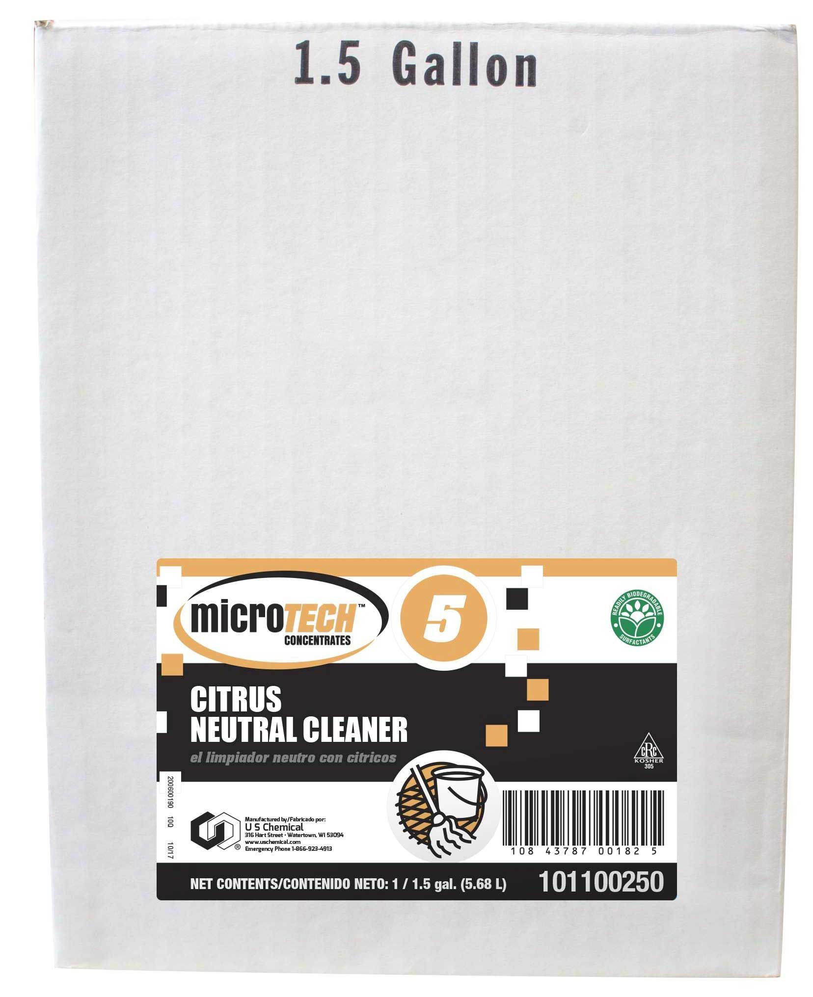 Microtech Citrus Neutral Cleaner, 1.5 Gallon