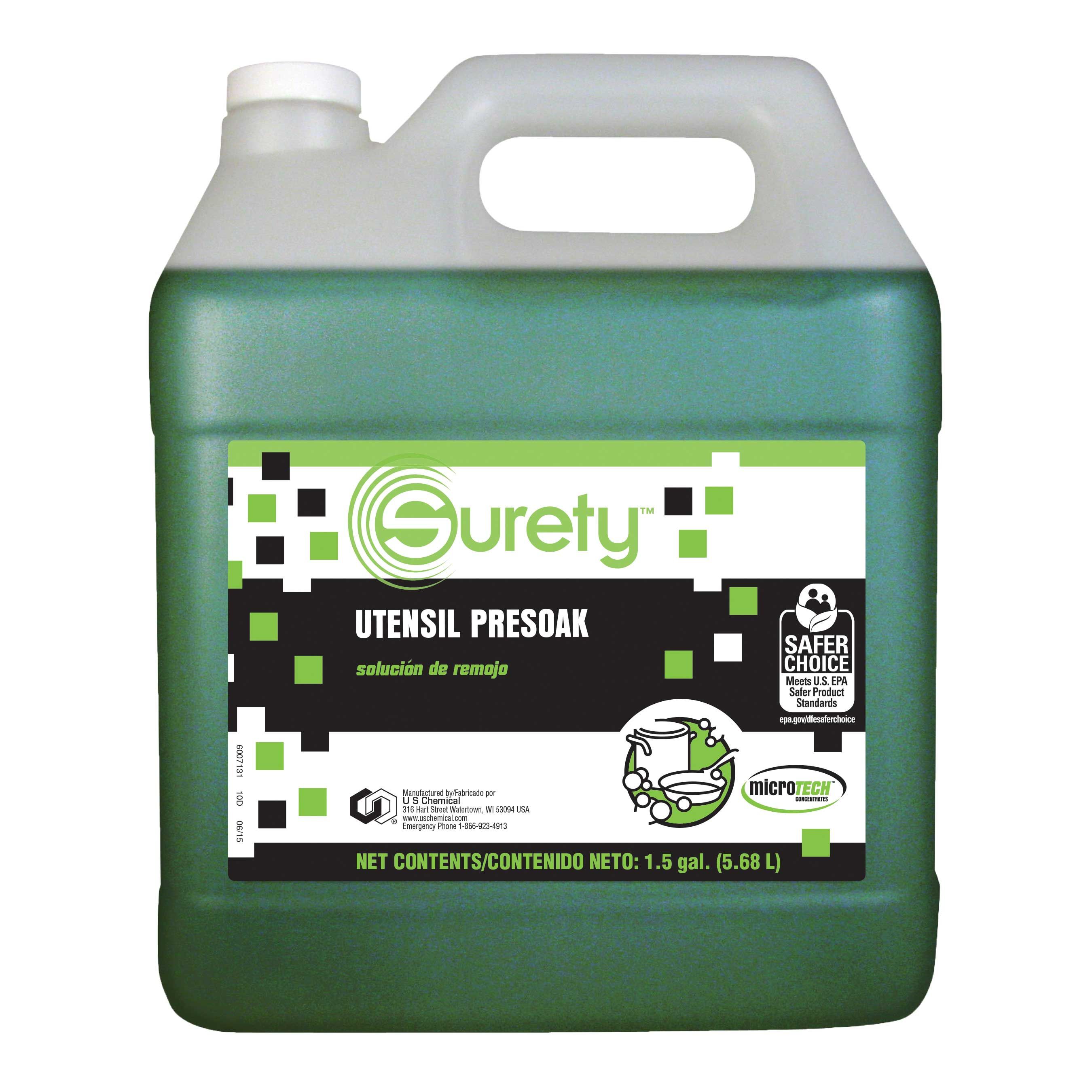 Surety Microtech Utensil Presoak, 1.5 Gallon