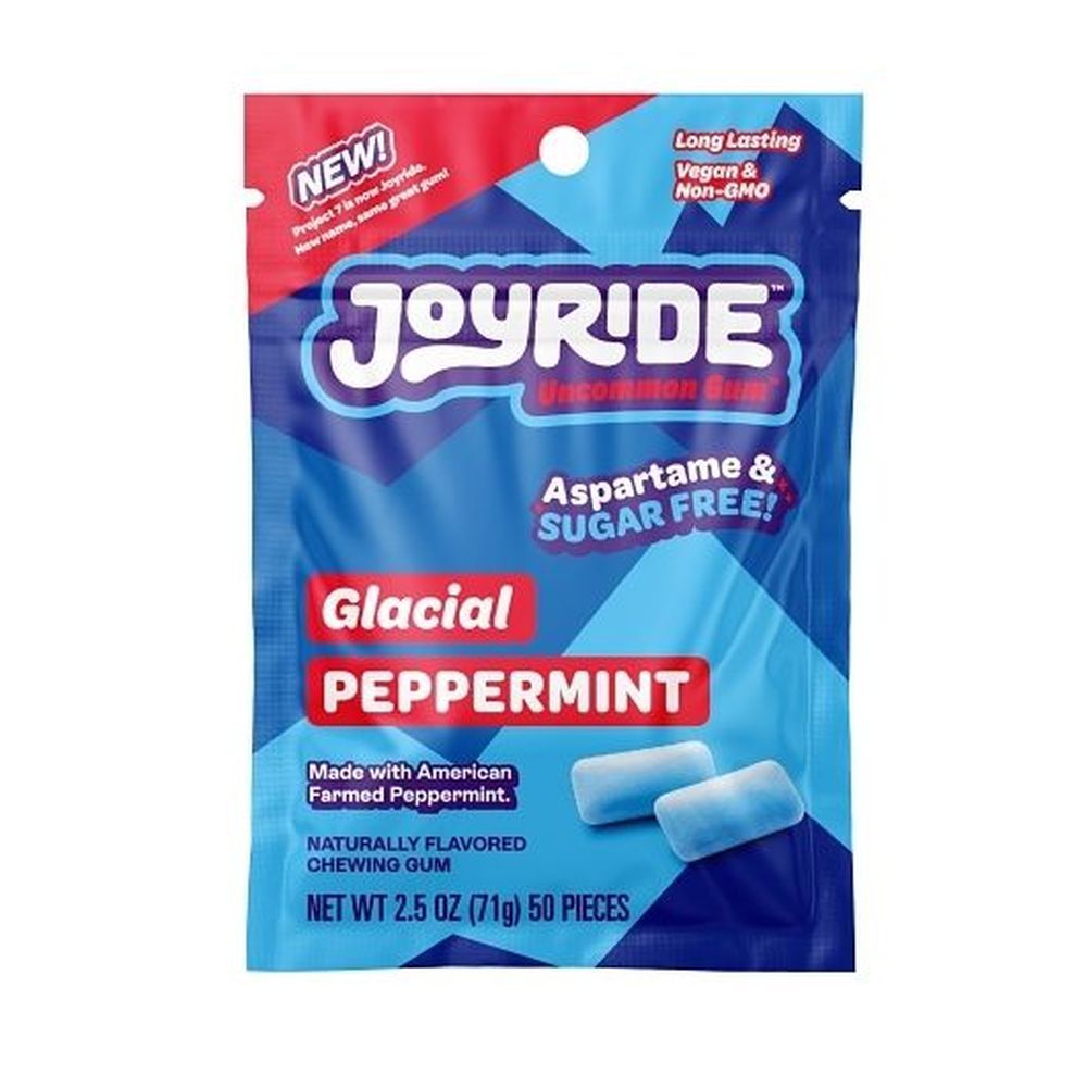 Joyride Glacial Peppermint Gum Pouch, 2.5 Ounce -- 12 Per Case