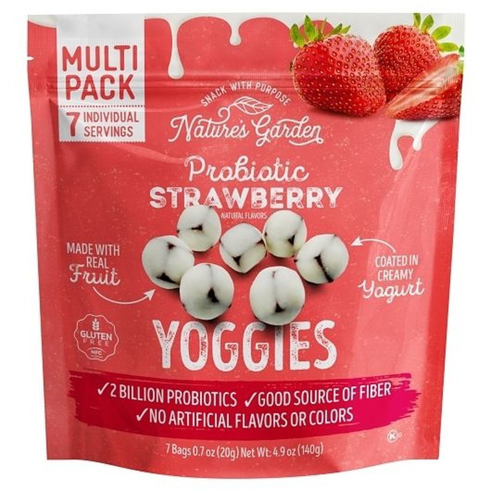 Natures Garden Probiotic Strawberry Yoggies, 4.9 Ounce -- 12 Per Case