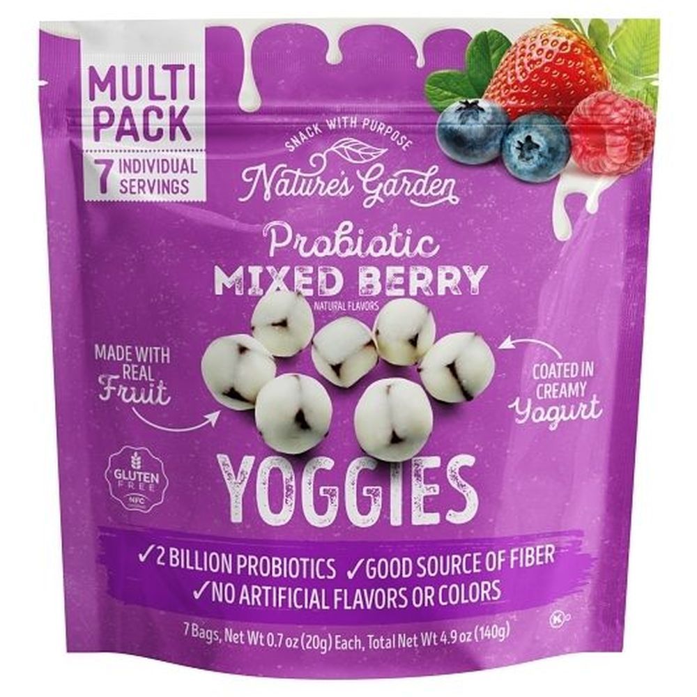 Natures Garden Probiotic Mixed Berry Yoggies, 4.9 Ounce -- 12 Per Case