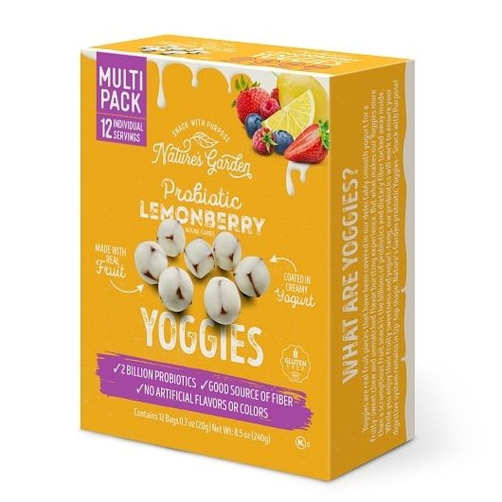 Natures Garden Probiotic Lemonberry Yoggies, 8.5 Ounce -- 6 Per Case