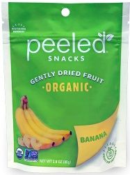 Peeled Snacks Organic Banana Dried Fruit, 2.8 Ounce -- 12 Per Case