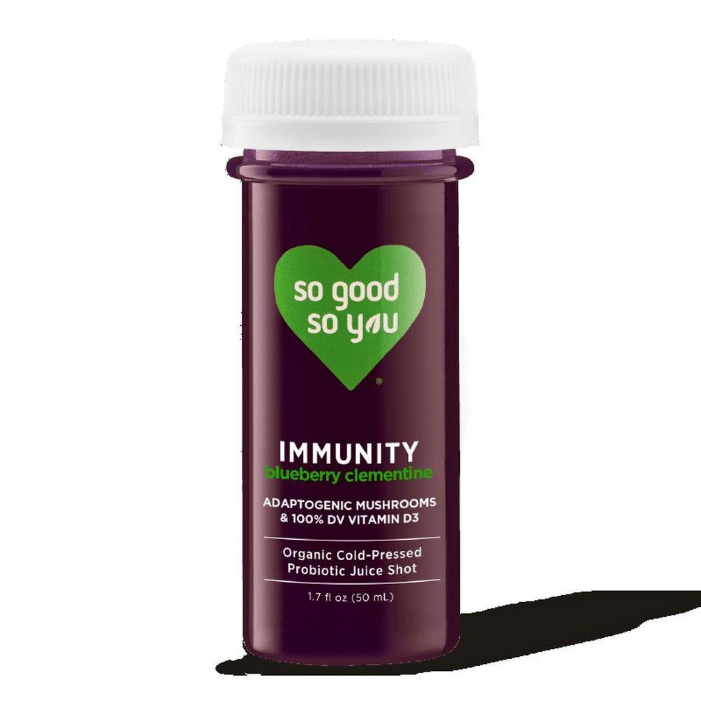 So Good So You Blueberry Clementine Immunity Probiotic Energy Shot, 1.7 Fluid Ounce -- 12 Per Case