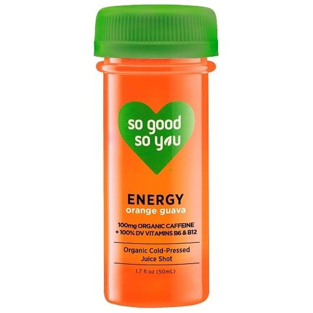 So Good So You Orange Guava Energy Shot, 1.7 Ounce -- 12 Per Case