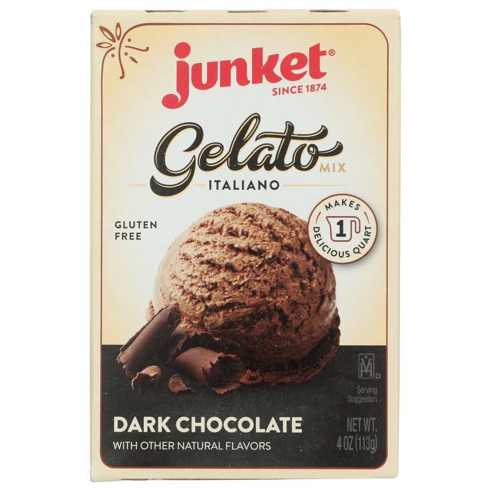 Junket Dark Chocolate Gelato Mix, 4 Ounce -- 12 Per Case
