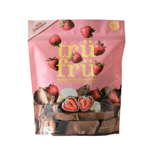 Tru Fru Hyper Dried Chocolate Covered Strawberries, 20 Ounce -- 6 Per Case