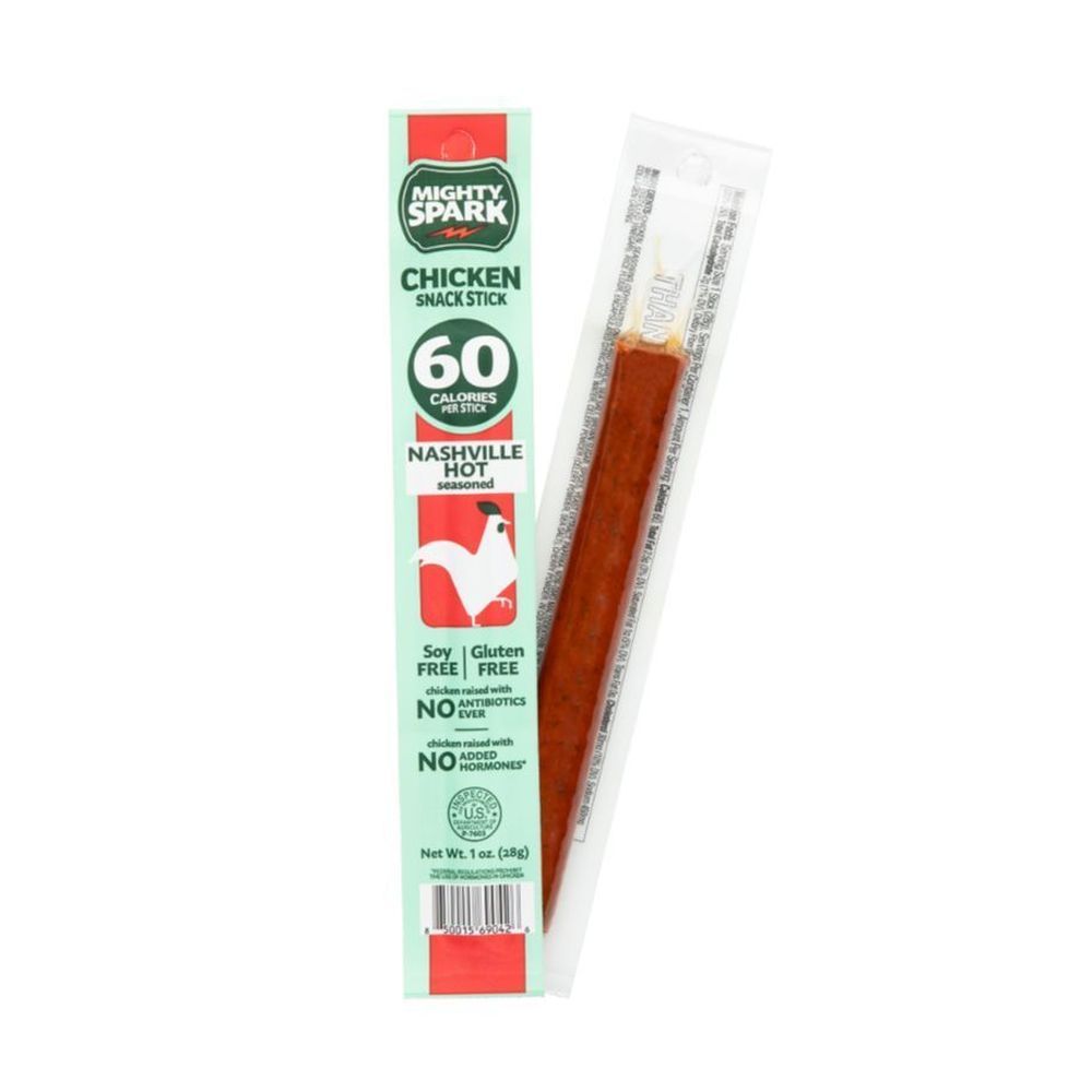 Mighty Spark Nashville Hot Chicken Snack Sticks, 1 Ounce -- 72 Per Case