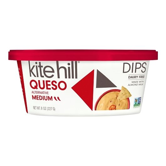 Kite Hill Dairy Free Medium Queso Dip, 8 Ounce -- 6 Per Case