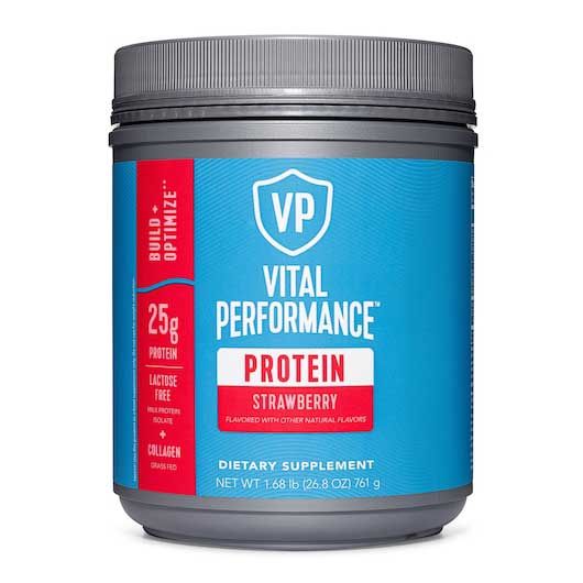 Vital Performance Strawberry Protein Powder, 26.8 Ounce -- 4 Per Case
