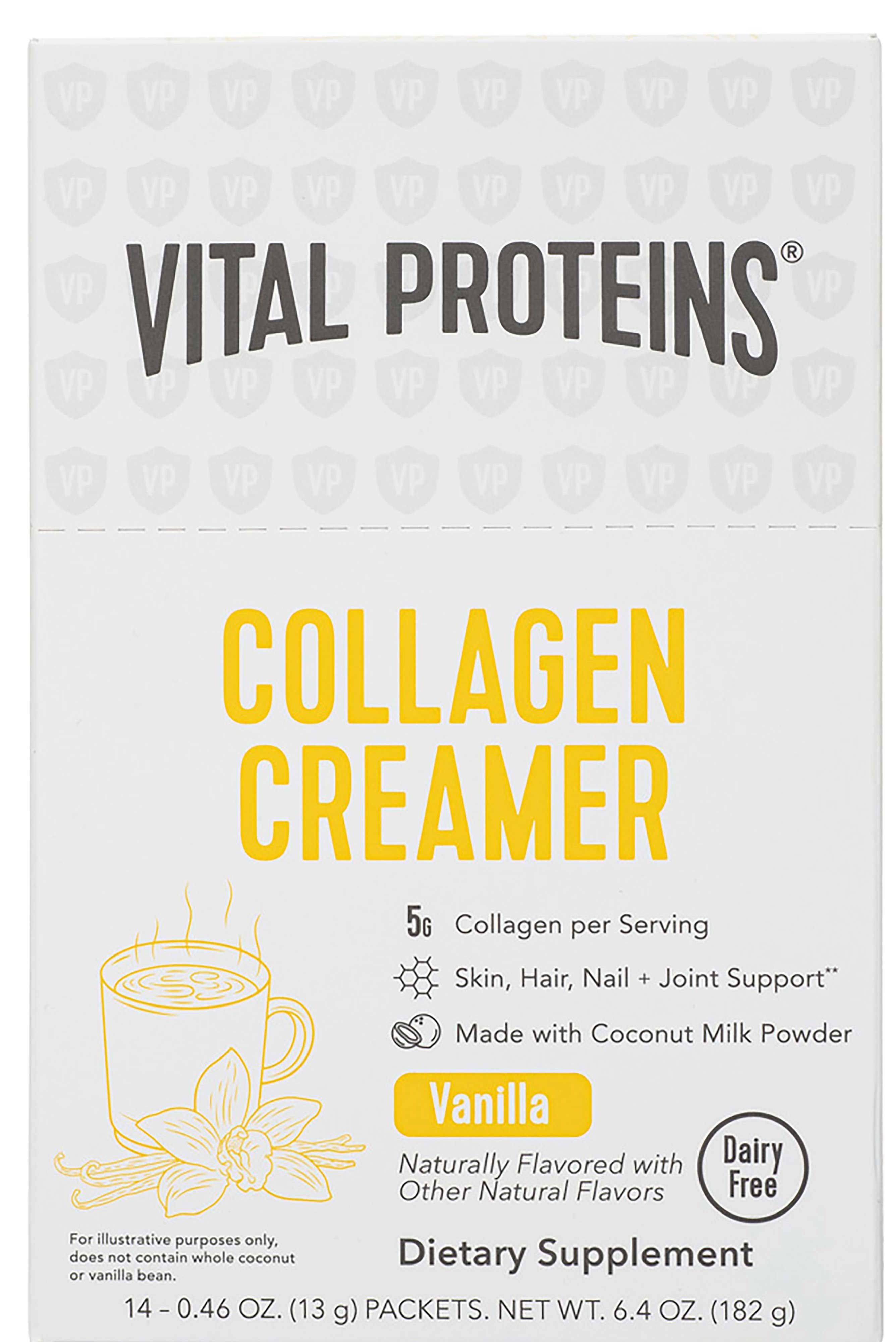 Vital Proteins Vanilla Collagen Creamer, 13 Gram Stick Packet -- 168 Per Case