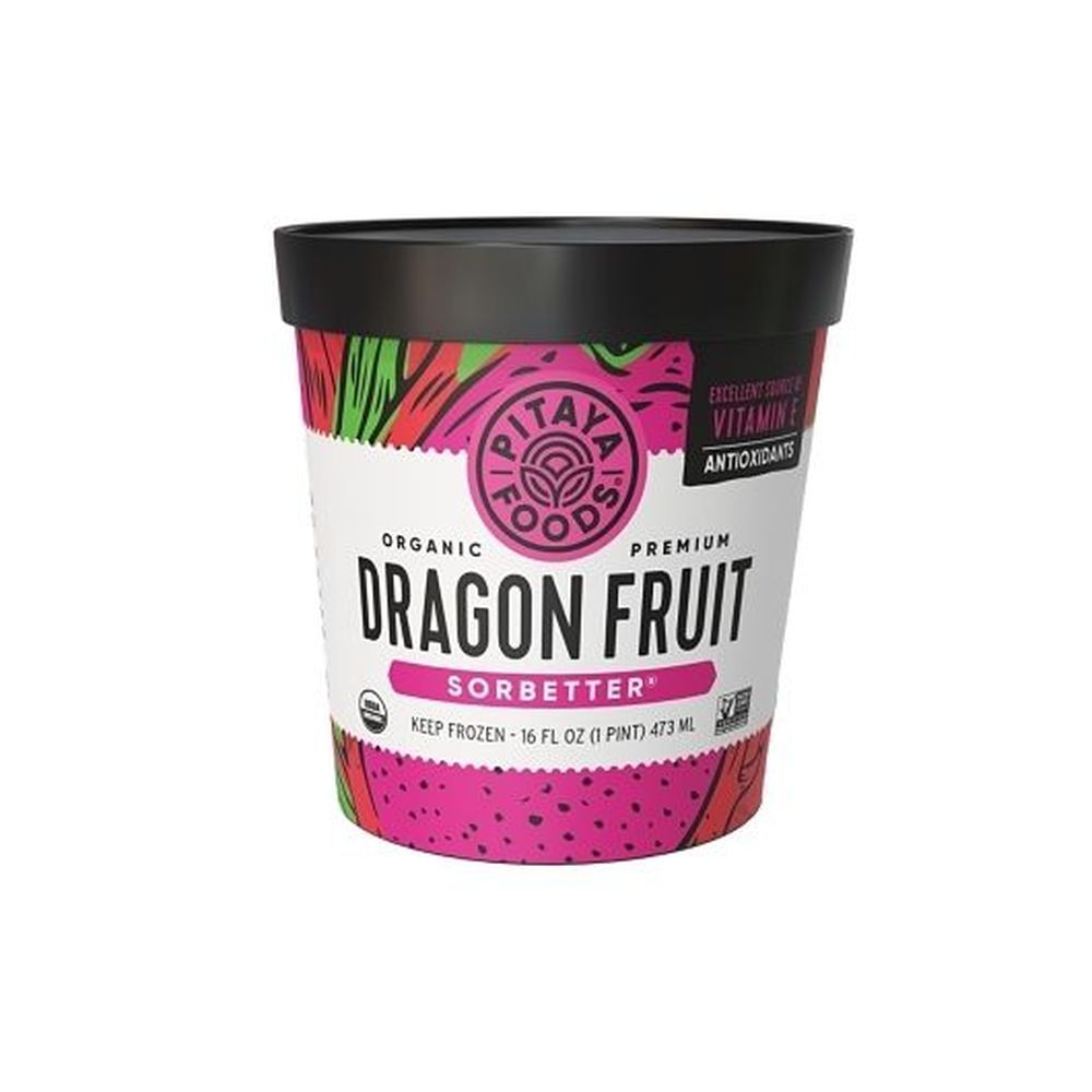 Pitaya Foods Organic Dragon Fruit Sorbetter, 16 Ounce -- 8 Per Case