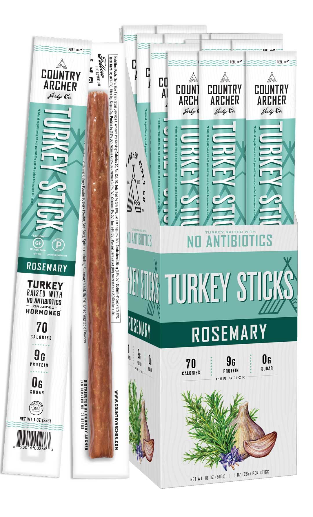 Country Archer Rosemary Turkey Stick, 1 Ounce, 18 Count -- 6 Per Case