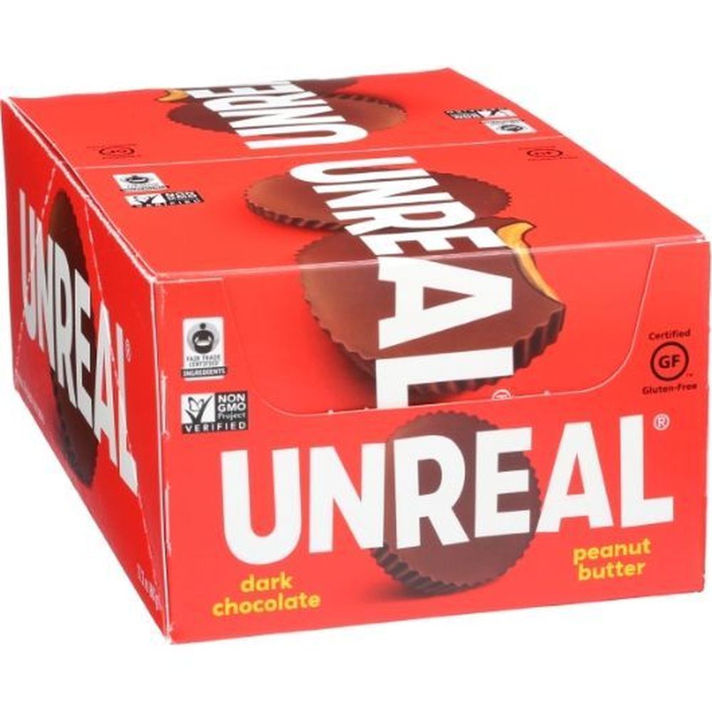 Unreal Dark Chocolate Peanut Butter Cup, 0.5 Ounce -- 240 Per Case