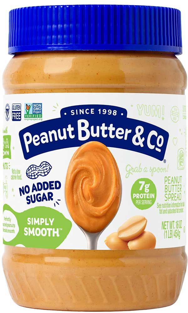 Peanut Butter & Co. Simply Smooth All Natural Peanut Butter Spread, 16 Ounce -- 6 Per Case