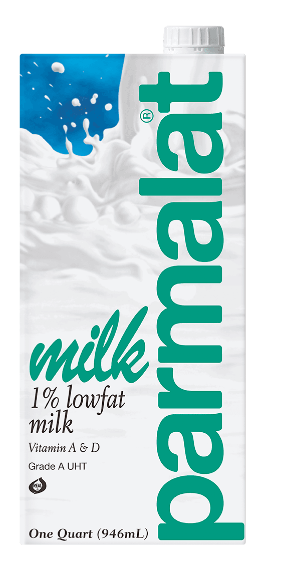 Parmalat 1 Percent Low Fat Milk, 2.16 Pound -- 12 Per Case