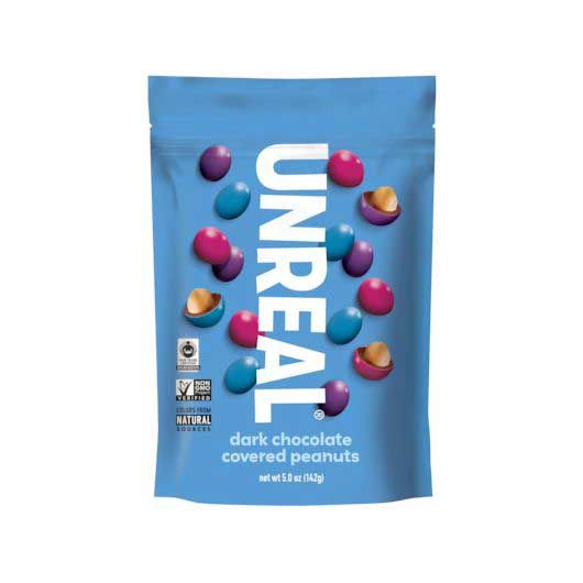 Unreal Dark Chocolate Coated Peanuts, 5 Ounce -- 6 Per Case