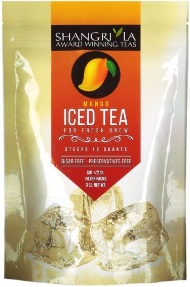Shangri La Mango Iced Tea, 6 Count -- 12 Per Case