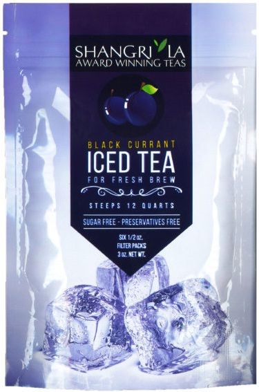Shangri La Black Currant Iced Tea, 6 Count -- 12 Per Case
