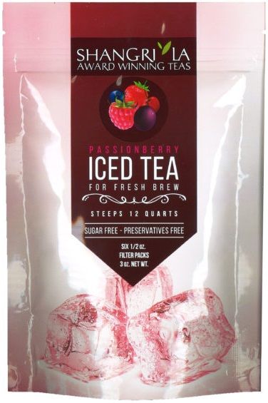 Shangri La Passionberry Iced Tea, 6 Count -- 12 Per Case