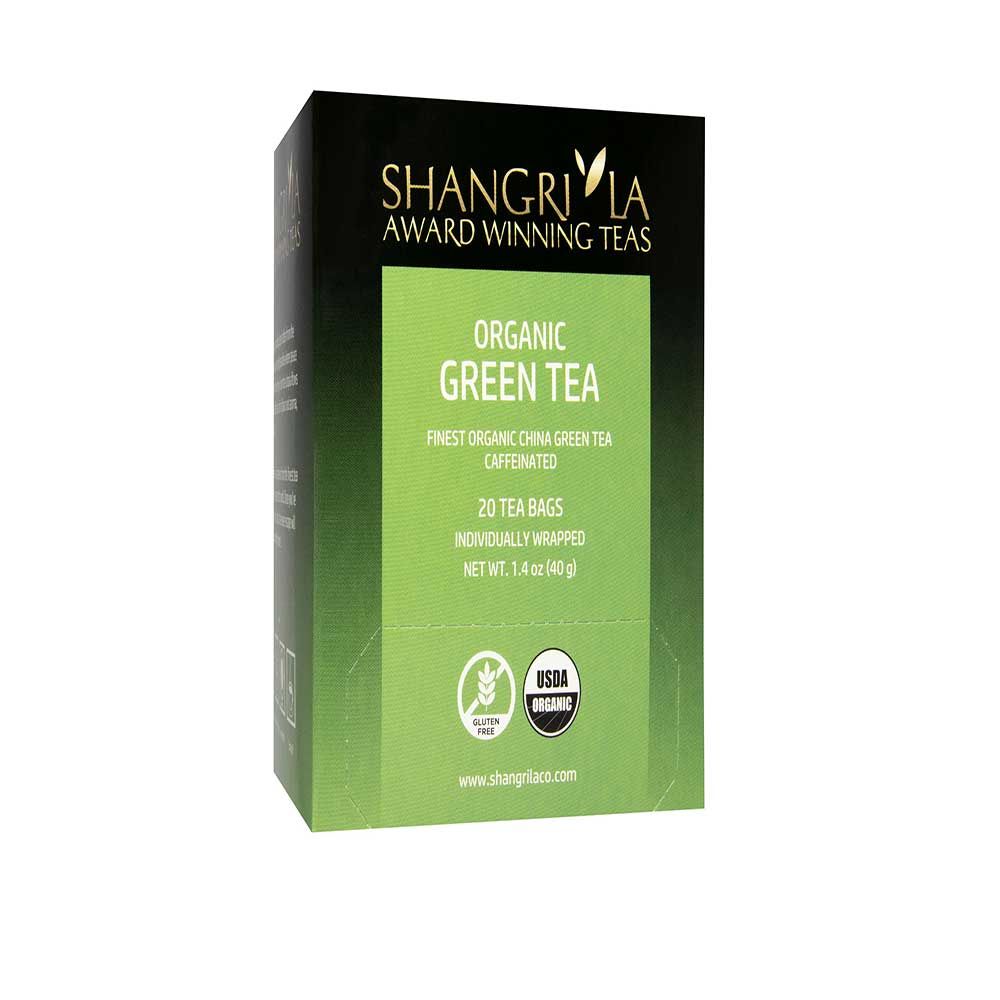 Shangri La Organic Premium Green, 20 Count -- 6 Per Case