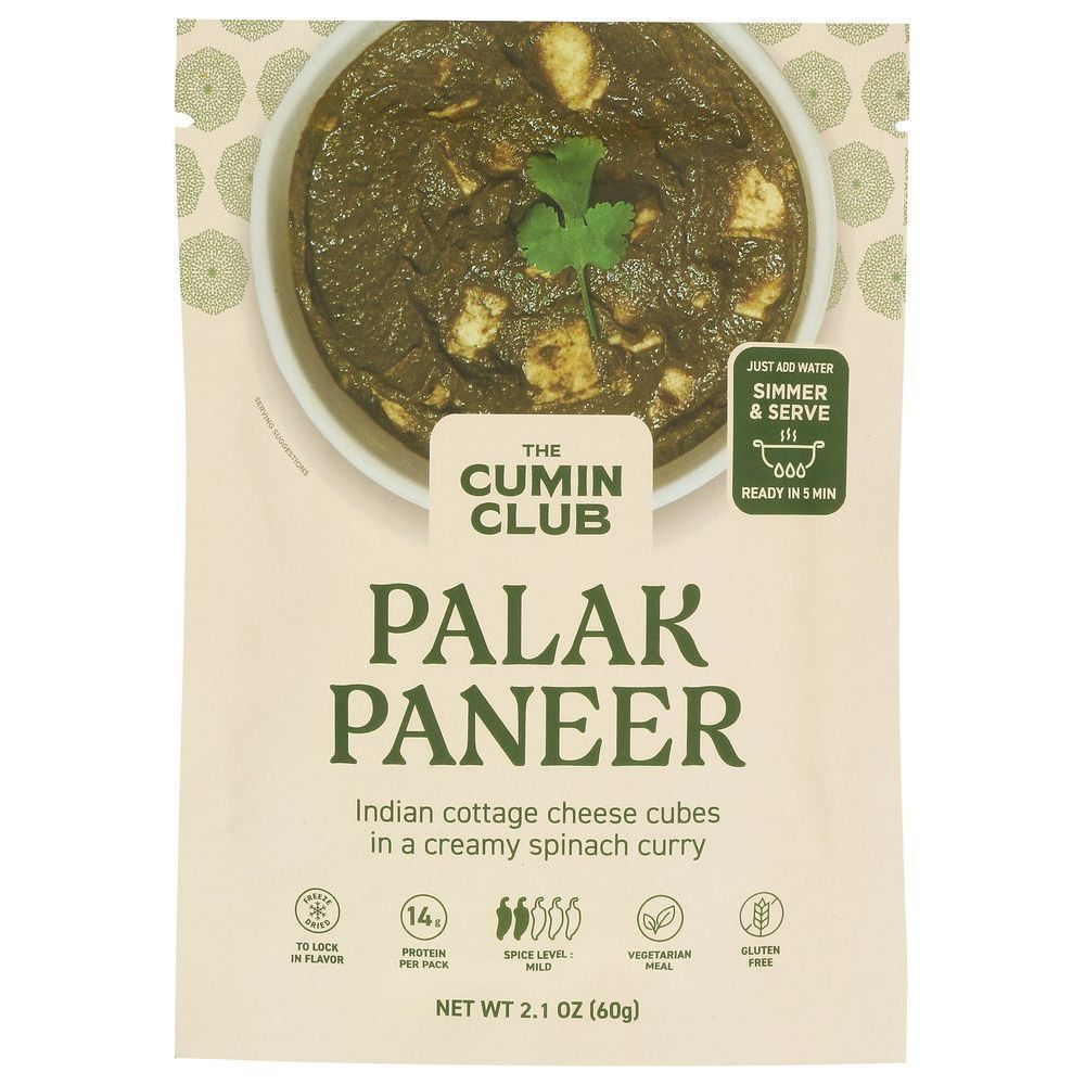 The Cumin Club Palak Paneer, 60 Gram -- 6 Per Case
