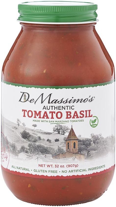De Massimo's Tomato Basil Pasta Sauce, 32 Ounce -- 6 Per Case