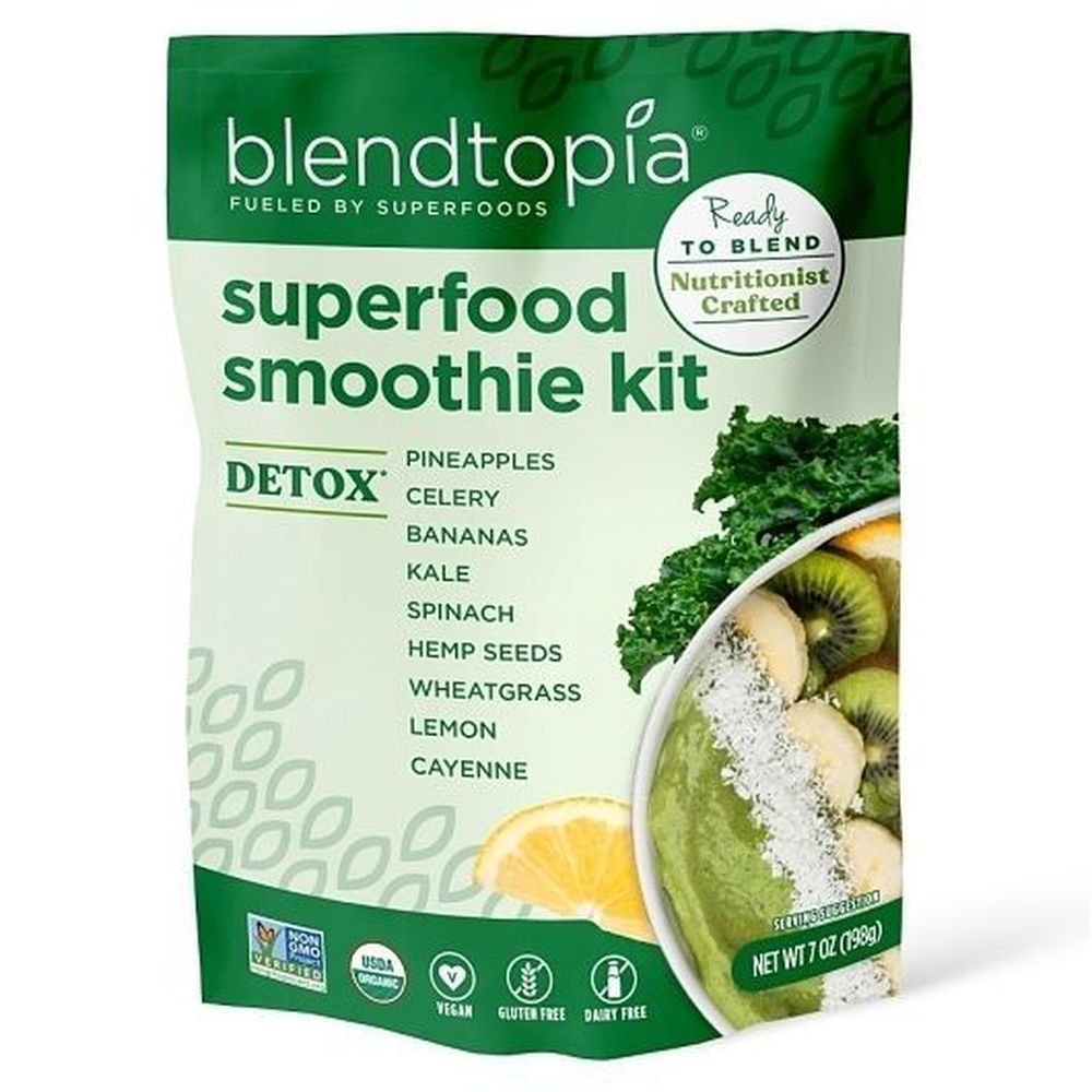 Blendtopia Detox Smoothie Kit, 7 Ounce -- 6 Per Case