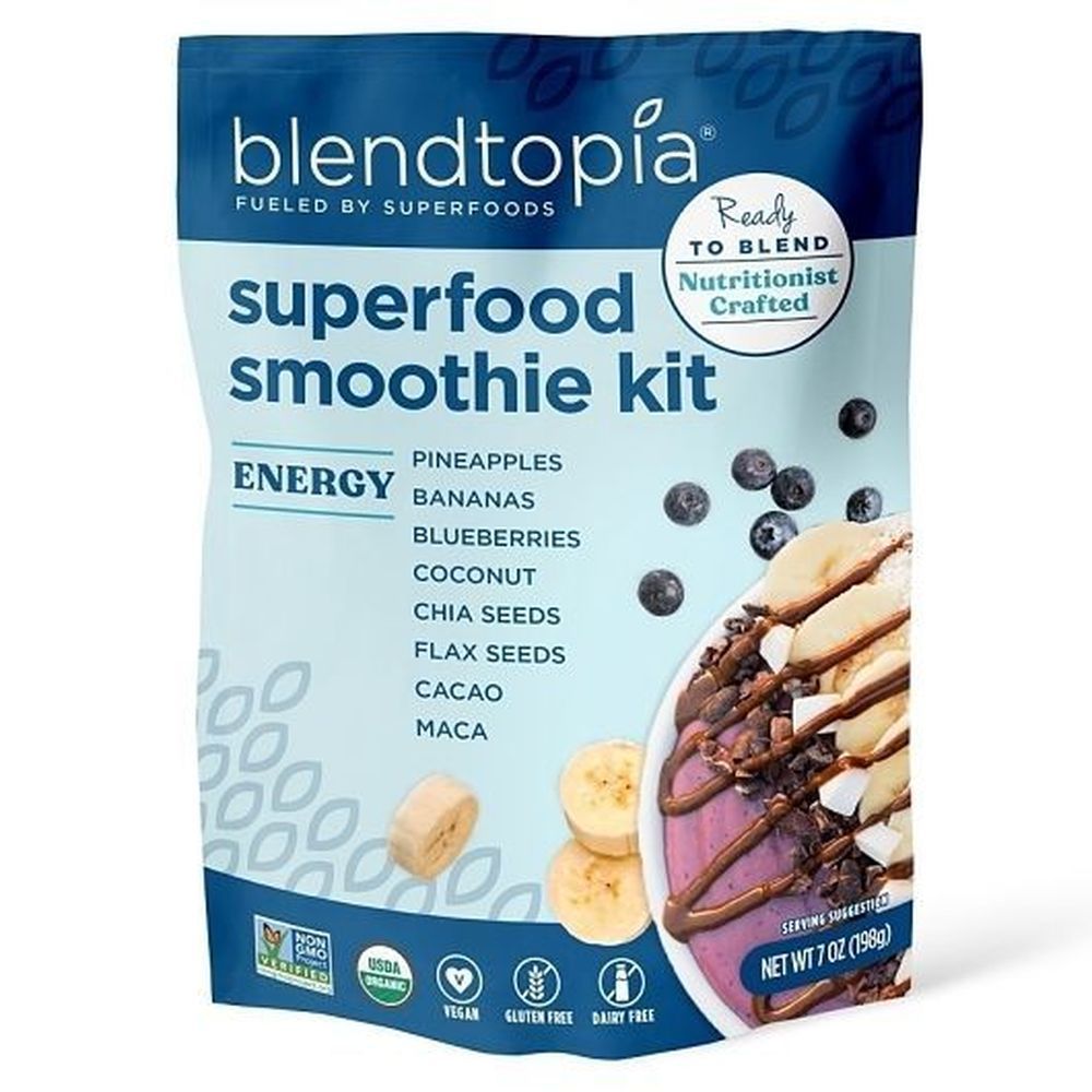 Blendtopia Energy Smoothie Kit, 7 Ounce -- 6 Per Case