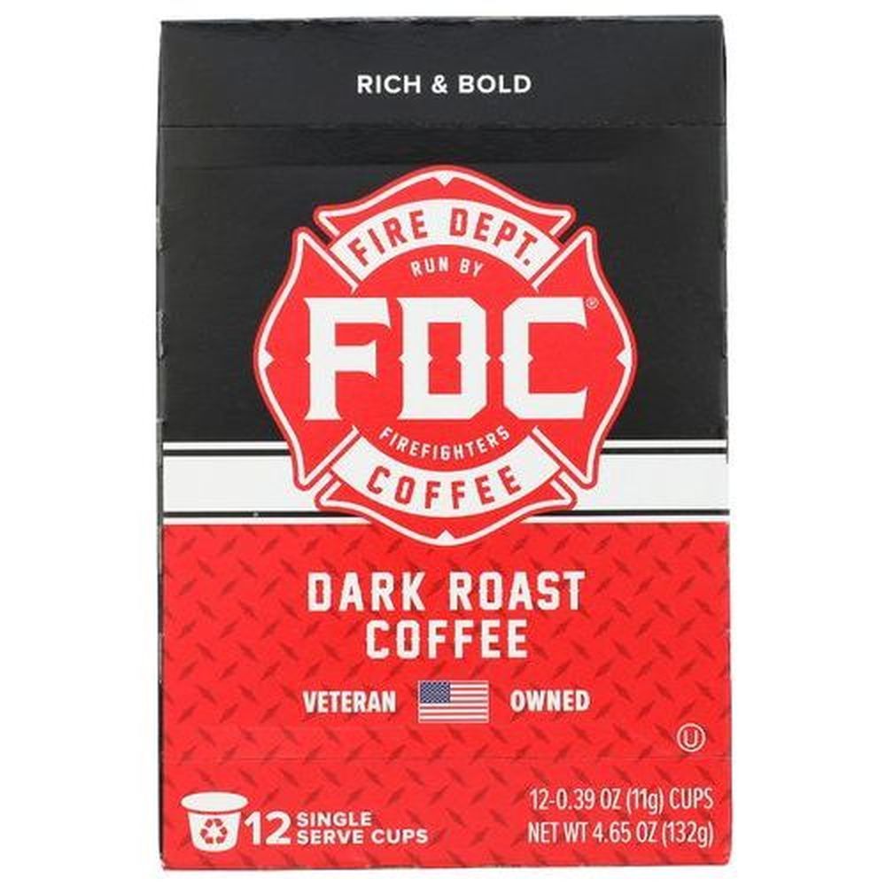 Fire Department Coffee Original Medium Roast K Cup Coffee, 12 Count -- 6 Per Case