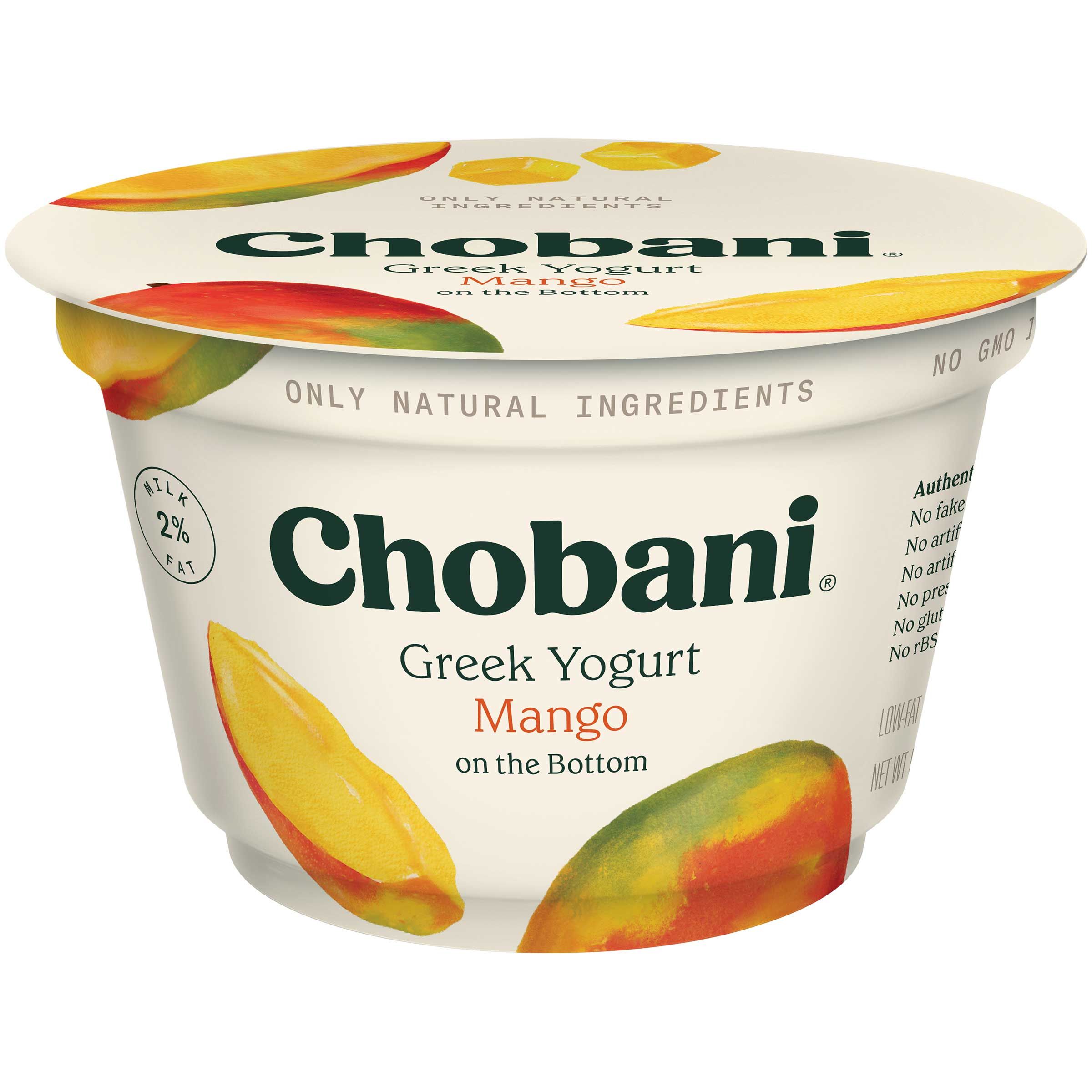 Chobani Low Fat Mango Greek Yogurt, 5.3 Ounce -- 12 Per Case