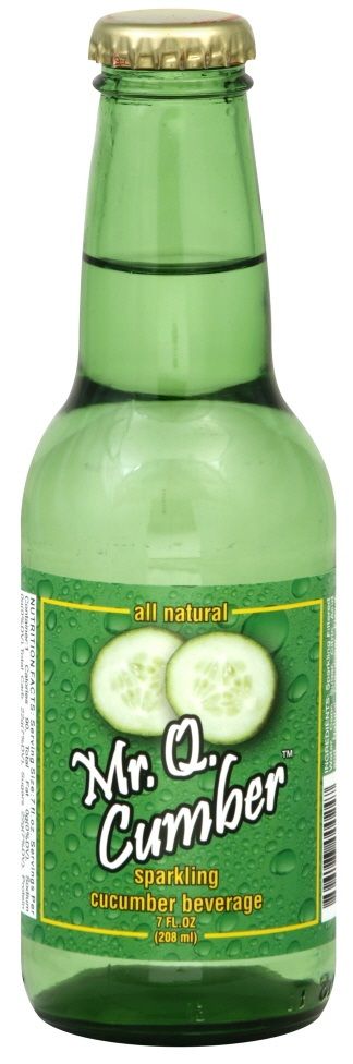 Mr. Q. Cumber Sparkling Cucumber Soda, 7 Fluid Ounce -- 24 Per Case