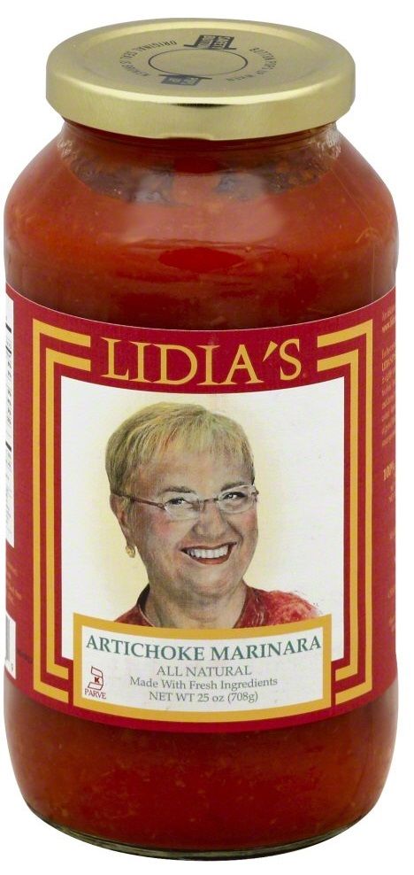 Lidias Artichoke Marinara Pasta Sauce, 25 Ounce -- 6 Per Case