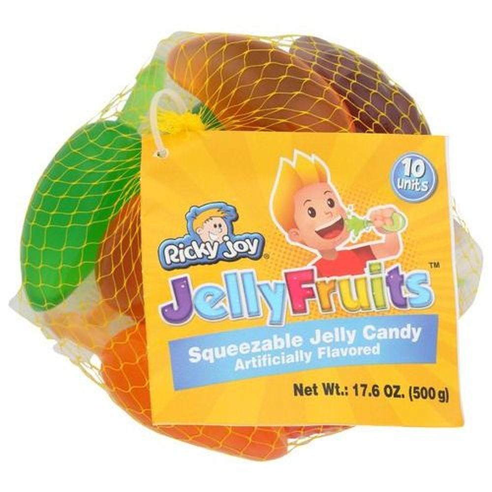 Ricky Joy Jelly Fruits Candies, 17.6 Ounce -- 24 Per Case