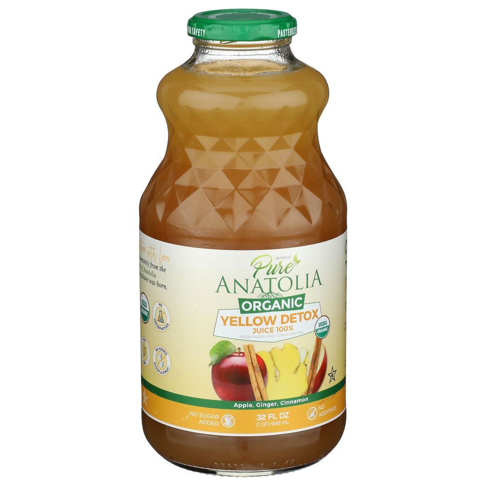 Pure Anatolia Organic Yellow Detox Juice, 32 Fluid Ounce -- 6 Per Case