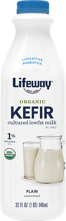 Lifeway Organic Probiotic Low Fat Plain Kefir, 32 Ounce -- 6 Per Case