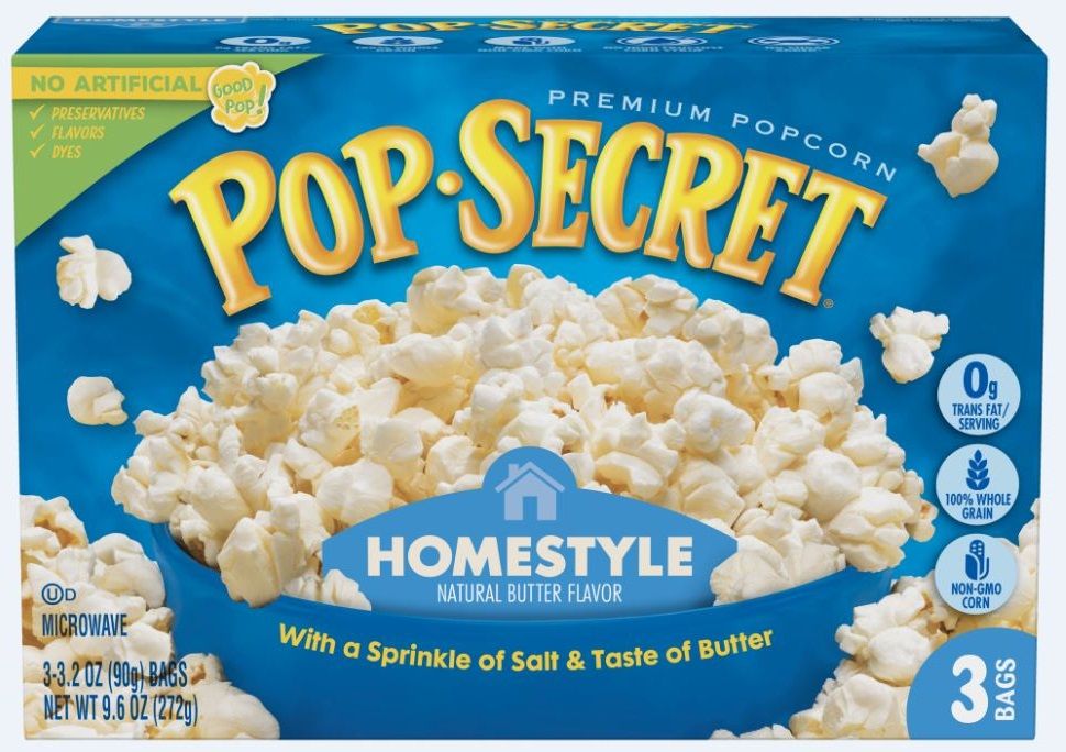 Pop Secret Homestyle Natural Butter Popcorn, 9.6 Ounce -- 6 Per Case